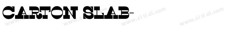 Carton Slab字体转换